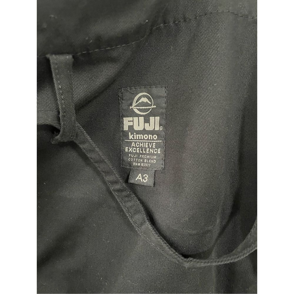 Fuji Sports All Around Mens A3 Brazilian Jiu Jitsu Gi Black Uniform - Picture 3 of 11